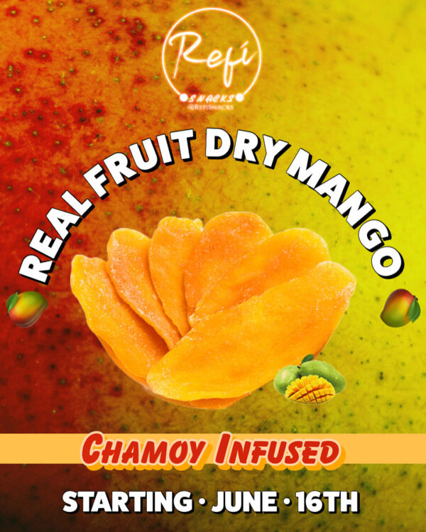 Real fruit dry mango infused with Chamoy