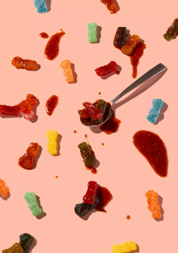 Sour Patch Kids coated in RefiSnacks chamoy paste