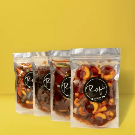 A four pack bundle of RefiSnacks