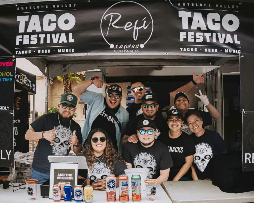 The RefiSnacks team at the Antelope Valley Taco Festival
