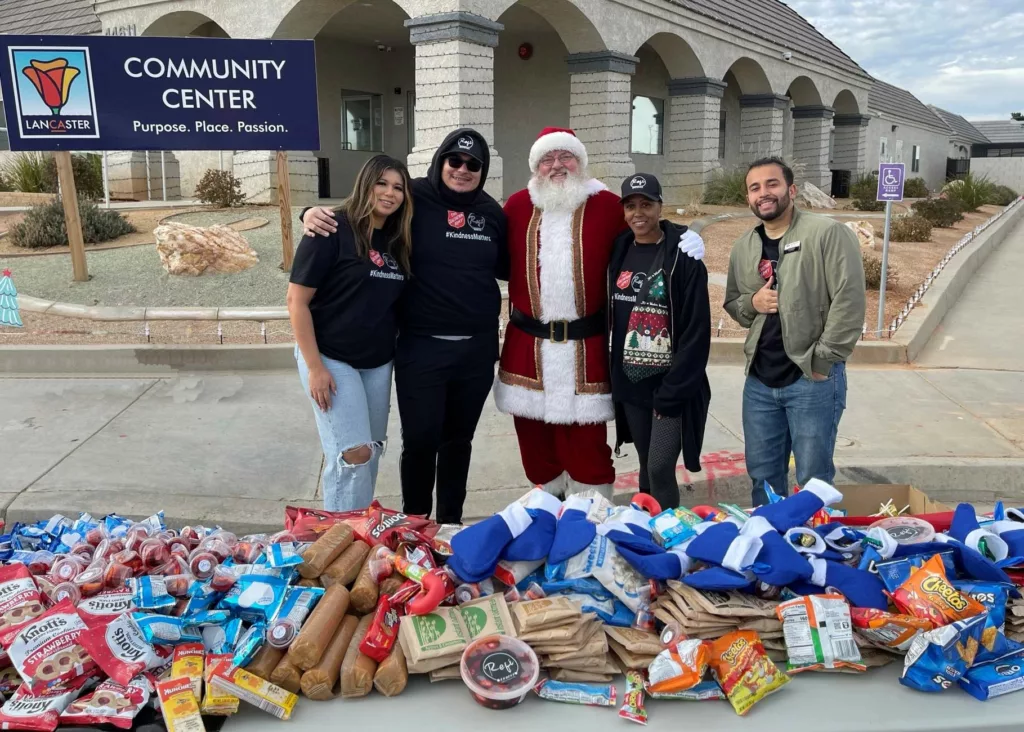 Snack drive at Lancaster Community Center